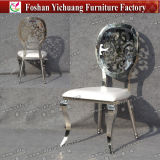 Yc-Ss34-2 Leather New Design Pattern Back Stainless Steel Chair for Sale