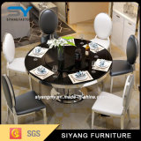 Home Furniture Glass Dining Table with 6 Seaters