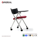 Orizeal Fabric Training Chair, Office Lecture Room Chair with Writing Table (OZ-OCV004CX-2)