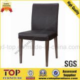 Modern Common Hotel Black Leather Dining Chair