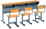School Writing Chairs and Desk for 3 Students/ School Furniture Metal Desk and Chairs /School Desk and Chairs Wooden