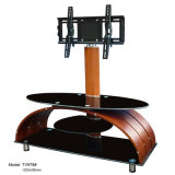 Wall Mount TV Stand Cabinet Glass TV Table with Bracket