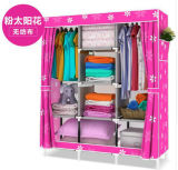 Non-Woven DIY Wardrobe Closet Large and Medium-Sized Cabinets Simple Folding Reinforcement Receive Stowed Clothes (FW-23D)