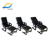 Black PU Fabric Wooden Arm Sling Chair (TXCC-03)