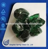 Dark Green Large Glass Stones Size 3cm