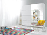 Warm White Color Wardrobe with Sliding Doors (HF-EY0731G)