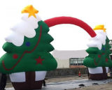 Advertisement Colourful Santa Claus Arch for Christmas Celebration