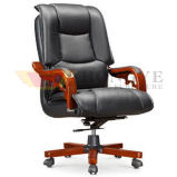 Wooden Armrest Adjustable Medium Executive Chair (HY-NNH-B2)