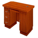 Teak Wooden Home Office Small Computer Desk (HY-NO2)