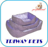 Printed Suede Cheap Dog Cat Pet Bed (WY1204031-3A/C)