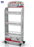Retailed Steel Wire Soft Drink Display Rack/Beverage Display Shelf