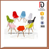 Hot Selling Plastic Material Wooden Legs Best Price Dining Chair