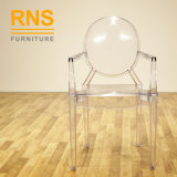 D390 Popular Hot Sale Italy Style Elegant Plastic Acrylic Chair with Leg