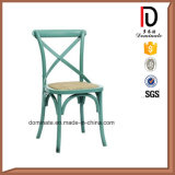 Cross Back Painting Iron Metal Durable Outdoor Garden Style Chair