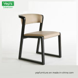 Solid Wood Dining Chair with Soft PU Cushion Seat