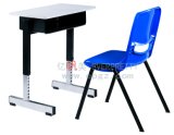 Cheap School Furniture, Adjustable Student Wood Study Table Desk ,Plastic Chair