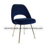 European Style Color Linen/Velvet Fabric Sofa Chairs for Restuarant/Dining Room