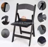 Black Color Plastic PP Resin Folding Wimbledon Chair