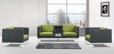 Linen Fashionable Function Sofa with Oak Veneer Tea Table