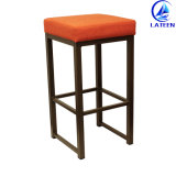 Durable Fabric Metal Frame Comfy Bar Chair (LT-BC013) Without Backrest