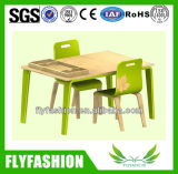 Wooden Cute Popular Children Table with Chair (KF-02)