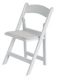American Style Plastic Folding Chair with Padded Cushion