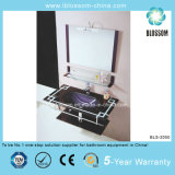 New Design Bathroom Vanity Lacquer Glass Basin with Mirror (BLS-2050)