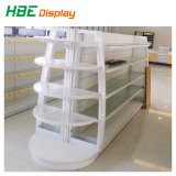Supermarket Metal Display Shelf with Light Box