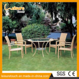 Outdoor Garden Patio Dining Furniture Hand-Woven Rattan/Wicker Chair and Table Set