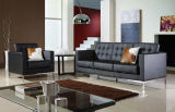 Modern Nordic Simple Office Living Room Leather Sofa