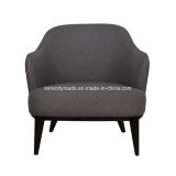 Luxury Ankara Grey Velvet Upholstery Single Seater Fabric Chair