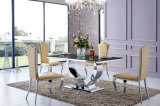 Modern Glass Stainless Steel Dining Room Furniture (SJ806)