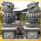 Chinese Guardian Lions Stone Sculpture