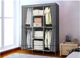 Modern Simple Wardrobe Household Fabric Folding Cloth Ward Storage Assembly King Size Reinforcement Combination Simple Wardrobe (FW-38B)