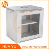 6u~14u Wall Mount Cabinet with Welded Frame and Glass Door