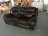 Coffee Color Recliner Sofa for Home Theater (722)