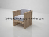 Modern Oak Wooden Single Sofa