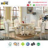 European Antique Style Round Dining Table with Marble (HC22)