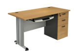 Metal Frame Wooden Table Top Office Furniture Computer Desk