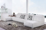 Modern White Leather Sectional Sofa 908
