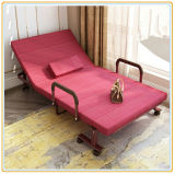 Removable Folding Extra Bed for Hotel with Red Mattress