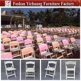 2017 White Wedding Plastic Folding Gladiator Chairs in Ghana (YC-As63)