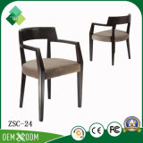 New Design Hotel Furniture Solid Wood Armchair for Restaurant (ZSC-24)
