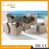 American Style Synthetic Aluminum Rattan Cube Dining Table and Chairs Used Commercial High Quality Outdoor Furniture
