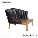 Outdoor Teak Wooden Club Chair with Arms Oz-Or073