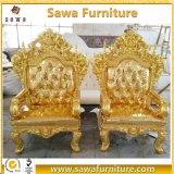 Commercial Use Antique Gold King Throne Chair for Sale