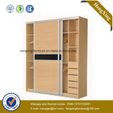 Distressed Wood Metal Storage Heavy Duty China Cabinet (HX-LC2259)