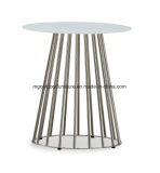 Round Modern Contract Table with Glass Top