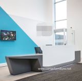 Acrylic Solid Surface Custom Sized Office Reception Desk