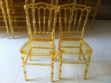PC Napoleon Chair/Clear Gold Plastic Napoleon Chair